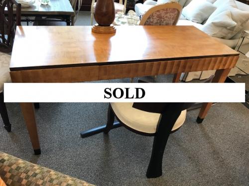 BIEDERMEIER STYLE WRITING TABLE 60"W X 24"D X 29"H CONSIGNED AT $895 REDUCED TO SELL $625