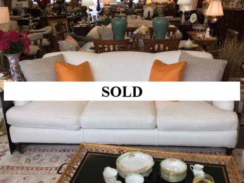 BEIGE 3-SEATER SOFA 87"W X 37"D X 32"H $1295