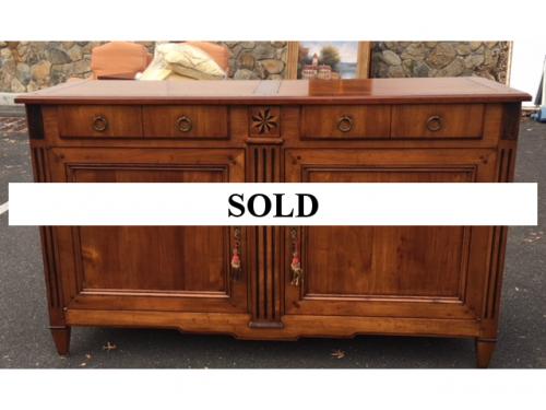FRENCH CHERRY SERVER 65"W X 22"D X 39"H $1595