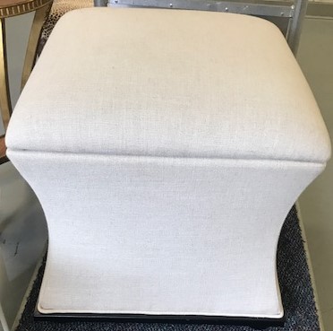 LIFT TOP BEIGE SQUARE OTTOMAN 19"D X 19"L X 20"H $350