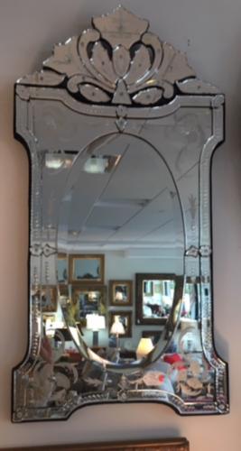 VENETIAN MIRROR  47"H X 23.5"W  PAIR AVAILABLE $595 EACH