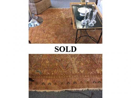 ORIENTAL RUG  79"W X 109"L  $450