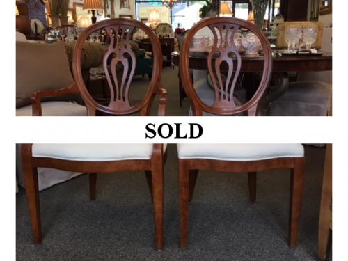 SET OF 6 HENREDON CHAIRS  4 + 2   $1195