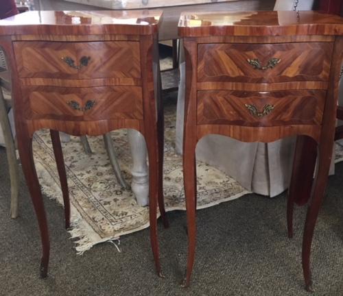 PR FRENCH STYLE SIDE TABLES 15.25"W X 12"D X 29.5"H $1395