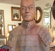 PR CHINESE TERRACOTTA WARRIORS 21"W X 14"D X 72"H $1495 PAIR