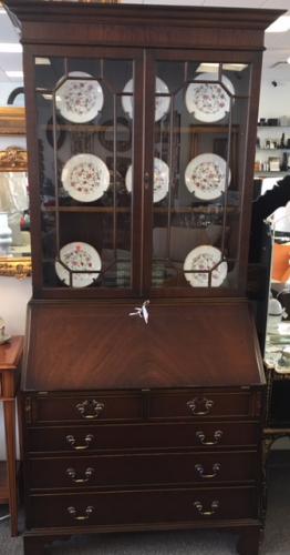 MAHOGANY SECRETARY 38"W X 21"D X 85"H $895