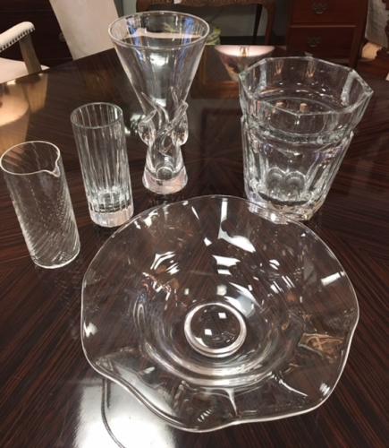 COLLECTION OF STEUBEN & BACCARAT GLASS $45 - $295