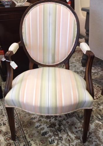 FRENCH STYLE ARM CHAIR 23"W X 20"D X 35"H $250