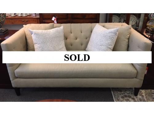 LEE INDUSTRIES WHEAT COLOR APT SIZE SOFA 70"W X 34"D X 33"H $795