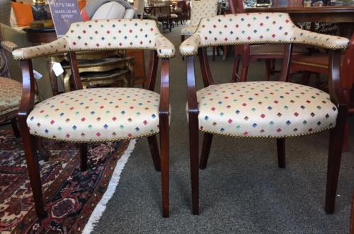 PR MAHOGANY SIDE CHAIRS 22"W X 15"D X 30"H $395