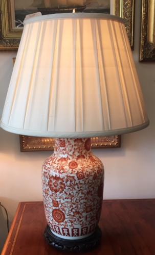 ASIAN GINGER JAR LAMP 18"W X 28"H $195