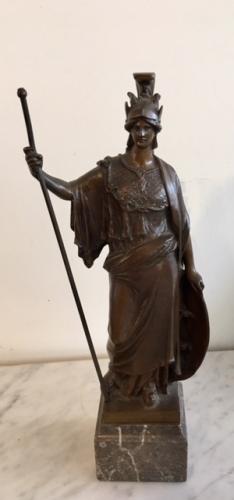 BRONZE WARRIOR SCULPTURE SIGNED W. SEIB 63/103 3"W X 3"D X 11"H $250
