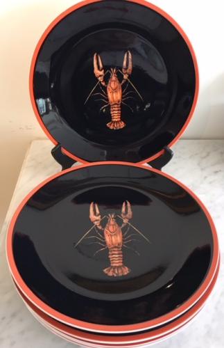 VILLEROY & BOCH SET OF 6 LOBSTER PLATES $75