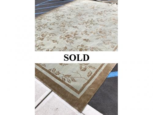 SILK/WOOL RUG 12'10" X 16'- $895