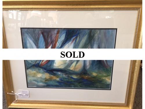 ABSTRACT SAILBOAT WATERCOLOR BY JIM MINNICKS