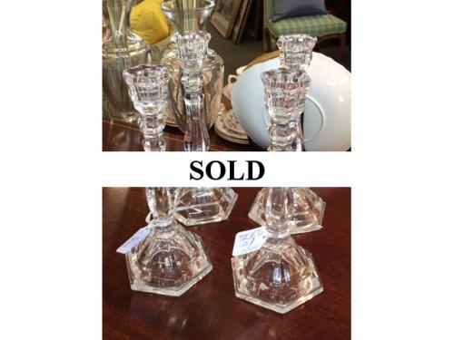 2 PAIRS TIFFANY CANDLESTICKS $75 EACH PAIR