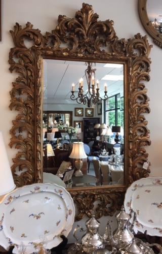 LARGE GILT CARVED MIRROR $795