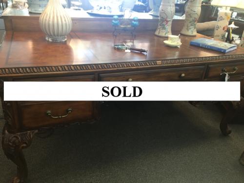 WALNUT WRITING TABLE 36″Dx72″Wx32″H $895