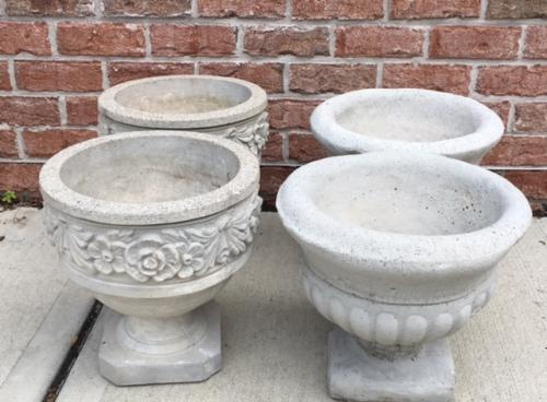 ANTIQUE PLANTERS $195 PR-ONLY 1 PR LEFT