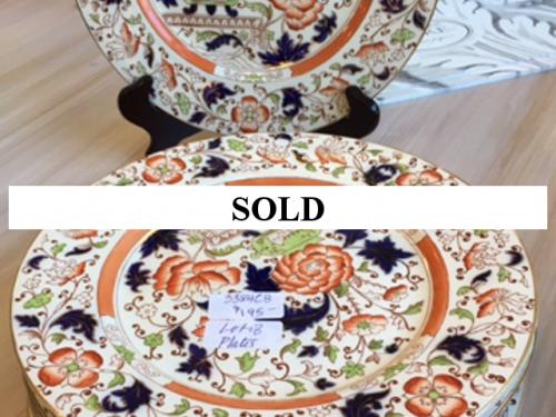 ENGLISH BURSLEM CHINA 11 PLATES $195