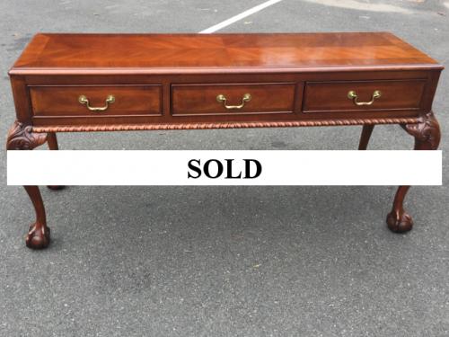WALNUT CONSOLE/SOFA TABLE $150