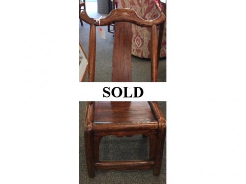 SMALL ANTIQUE CHINESE CHAIR $80