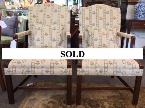 PAIR OF REGENCY STYLE CHAIRS $550 FOR PAIR