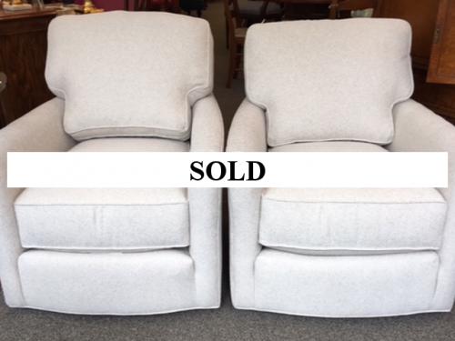NEW LEE INDUSTRIES CUSTOM UPHOLSTERED SWIVEL CHAIRS $1595 EACH