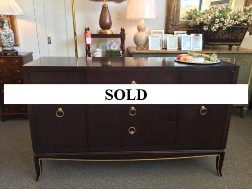 EBONY CABINET WITH SILK-LINED DRAWERS $1295